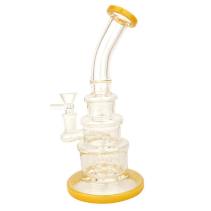 10″ Stacked Bent Neck – Glass Water Pipe