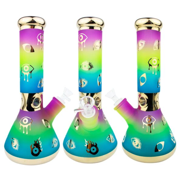 10″ Third Eye Colorful Glass Water Pipe