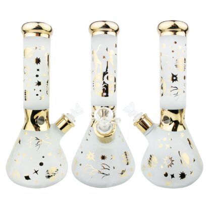 11.25″ Astrology Beaker Glass Water Pipe