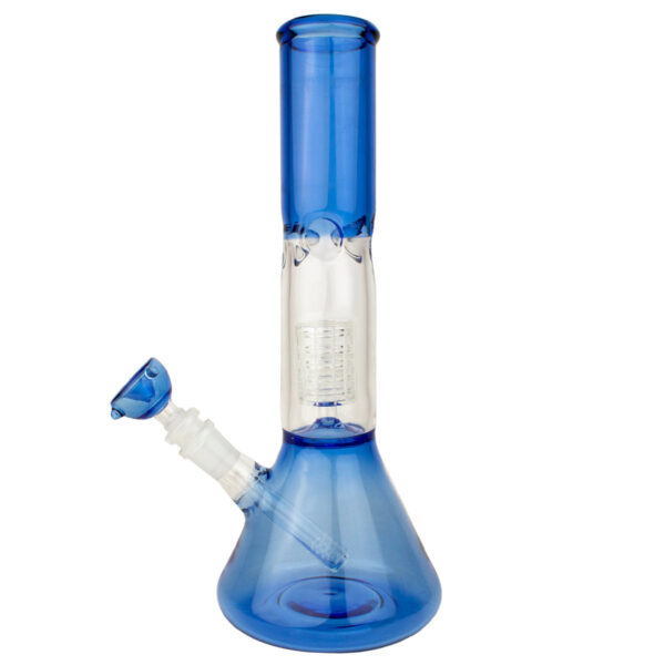 12″ Colored Beaker Matrix Perc Water Pipe