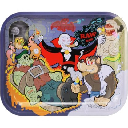 14″ x 11″ RAW Monster Sesh Large Metal Rolling Tray