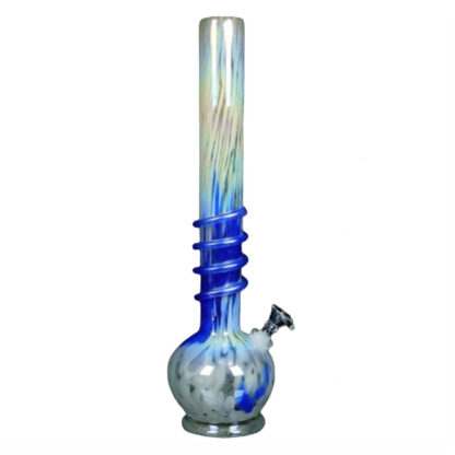 15″ Twisted Soft Glass Water Pipe – Assorted Colors