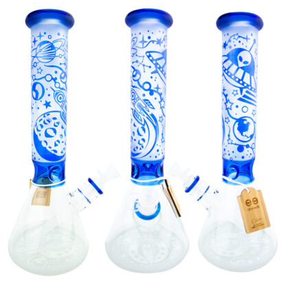 16″ CHEECH Frosted Space Beaker Glass Water Pipe