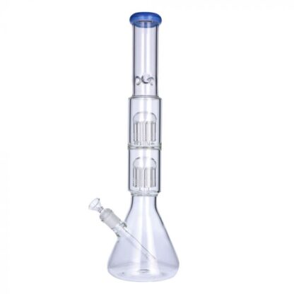 20″ Double Tree Perc Glass Beaker Water Pipe