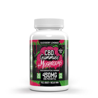 Hemp Bombs Focus CBD + Mushroom Gummies (450mg)