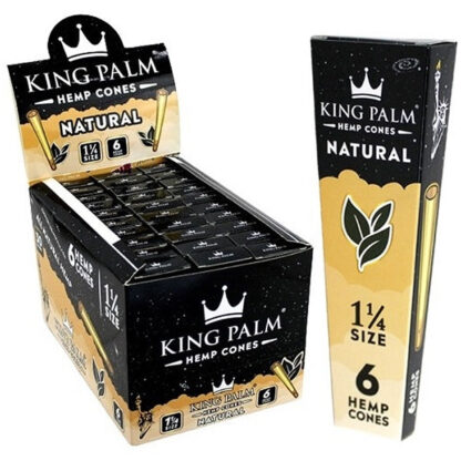 King Palm Hemp Cones 1 1/4 Natural