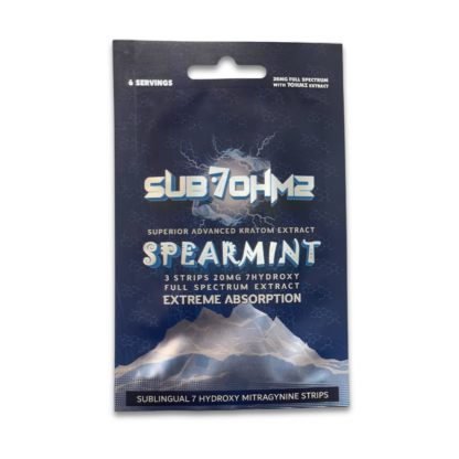 SUB7-OHMZ Spearmint Kratom Strips (20mg)