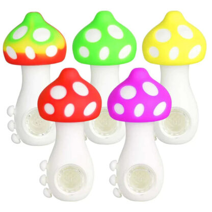 4.25″ Mushroom Silicone Hand Pipe