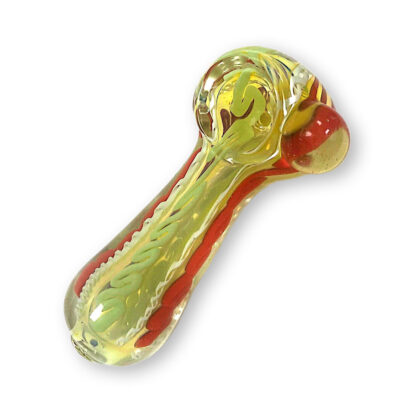 4″ Swirled Glass Hand Pipe (Assorted Colors)