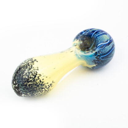 4″ Fumed Wigwag Frit Glass Hand Pipe – Assorted Colors