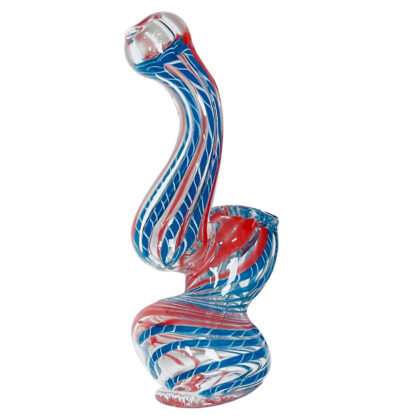 4″ Wigwag Sherlock Bubbler Glass Hand Pipe