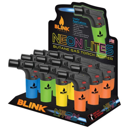 Blink 4″ Neon Gas Torch Lighter