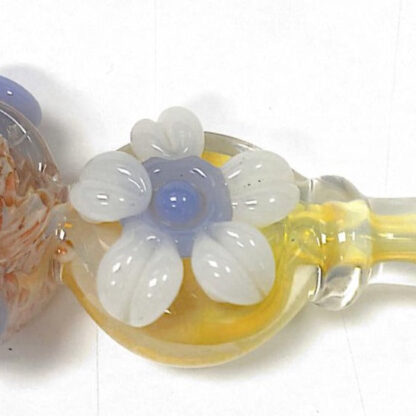 5″ Flower Donut Shape – Glass Hand Pipe (Assorted Colors)