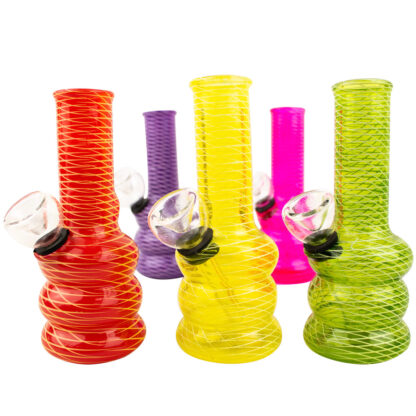 5″ Mini Colored Swivel Line Glass Water Pipe