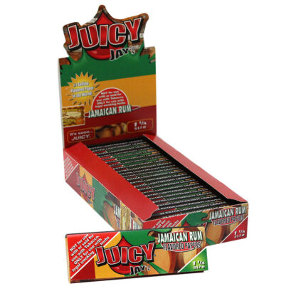 Juicy Jay’s 1 1/4″ Size Rolling Paper Jamaican Rum Flavor