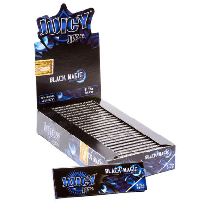 Juicy Jay’s 1 1/4″ Size Rolling Paper Black Magic Flavor