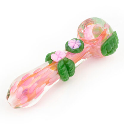 6″ Peyote Flower Fumed Glass Hand Pipe