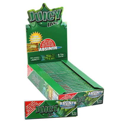 Juicy Jay’s 1 1/4″ Size Rolling Paper Absinth Flavor