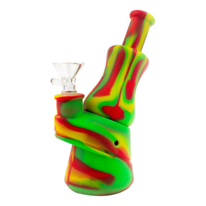 7″ Rasta Mixed Mini Silicone Water Pipe