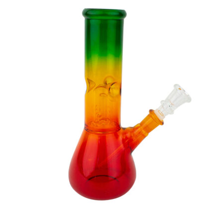 8″ Rasta Beaker Glass Water Pipe