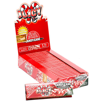 Juicy Jay’s 1 1/4″ Size Rolling Paper Candy Cane Flavor