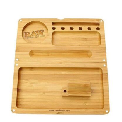 RAW Backflip Magnetic Bamboo Rolling Tray