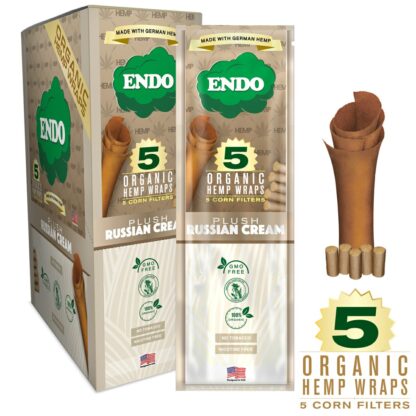 Endo 5 Organic Hemp Wraps & Corn Filters Plush Russian Cream