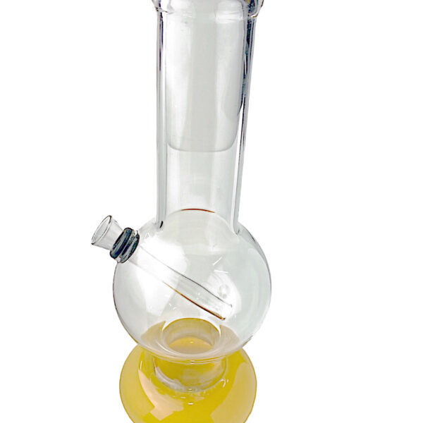 11″ Straight Double Bubble Glass Water Pipe