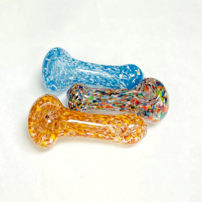 3″ Frit Glass Hand Pipe (Assorted Colors)