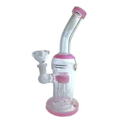 10″ Bent Neck Percolator Glass Water Pipe