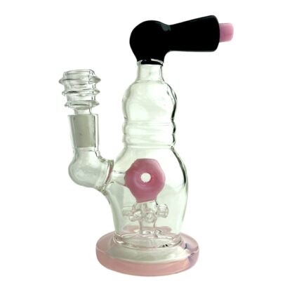 7″ Donut With Percolator Glass Water Pipe