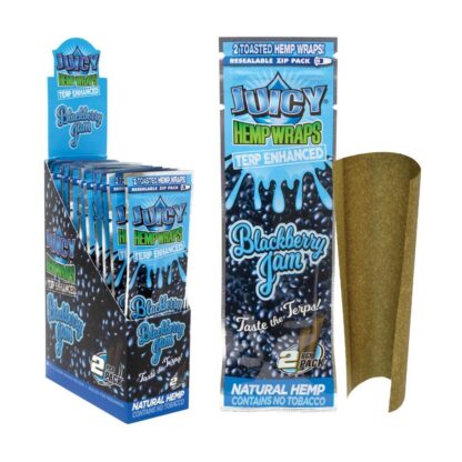 Juicy Jay’s Hemp Wraps Terp Enhanced Blackberry Jam