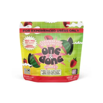 One & Done Gummies (THC-P, HHC-P, THC-B, THC-H & HHC) 750mg