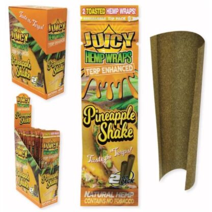 Juicy Jay’s Terp Enhanced Hemp Wraps Pineapple Shake