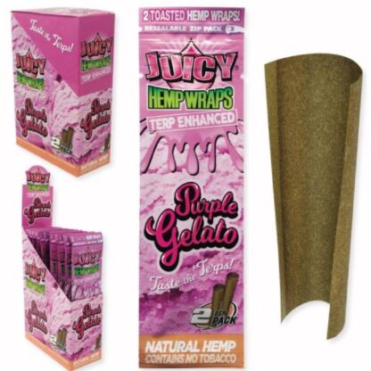 Juicy Jay’s Hemp Wraps Terp Enhanced Purple Gelato