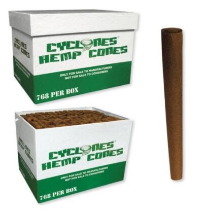 Cyclones Hemp Cones 1 1/4″ – Bulk Box 786ct.