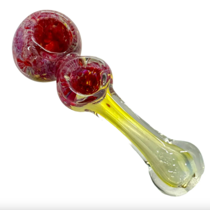 4.5″ Double Bowl Frit Fumed Hand Pipe