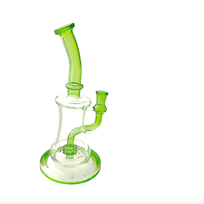 11″ Green Hour Glass Water Pipe