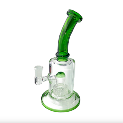 8″ Bent Neck Matrix Perc Glass Water Pipe