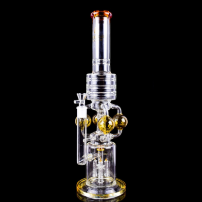 20″ Orbital Sphere Skeletal Ice Catcher Camber Glass Water Pipe