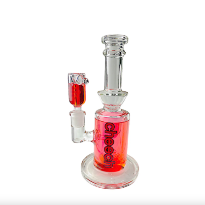 8″ Cheech Glycerin Cylinder With Base Glass Water Pipe