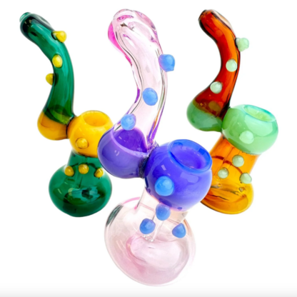 6.5″ Seven Bumps Bubbler Glass Hand Pipe