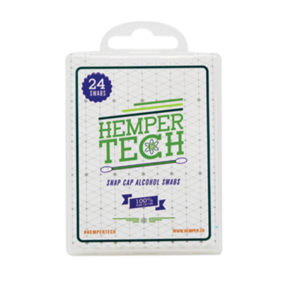 HEMPER Tech Snapcap Alcohol Swabs Display