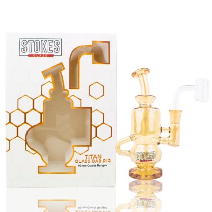 Stokes 5.5″ Titan “Oro Edition” 10mm banger Dab Rig