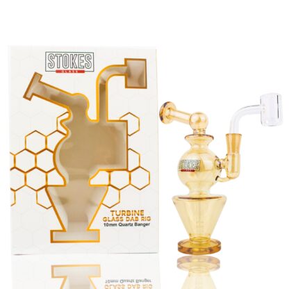 Stokes 6.1″ Turbine “Oro Edition” 10mm Banger Dab Rig