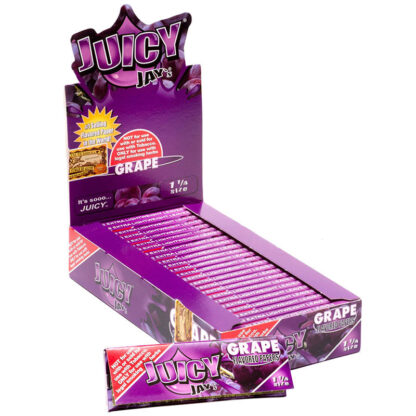 Juicy Jay’s 1 1/4″ Size Rolling Paper Grape Flavor