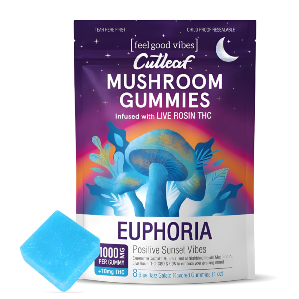 Cutleaf Euphoria Mushroom Gummies (1000mg)