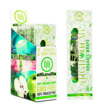 High Hemp Organic Hemp Wraps Area 51 Green