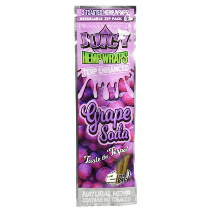 Juicy Jay’s Hemp Wraps Terp Enhanced Grape Soda