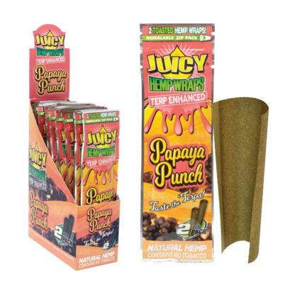 Juicy Jay’s Hemp Wraps Terp Enhanced Papaya Punch